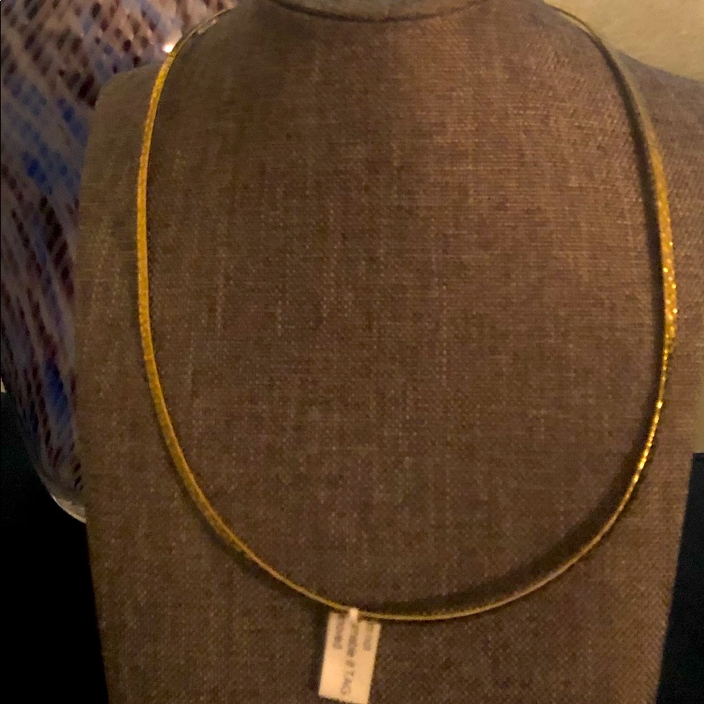 Lovely Gold-Tone Faceted Neck Cuff